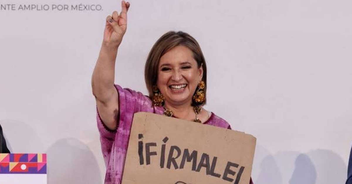 Xóchitl Gálvez, candidata a la presidencia de México.