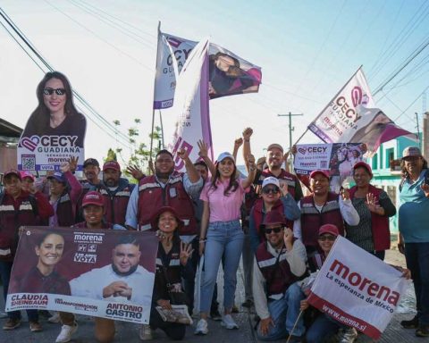 Cecilia Guadiana recorrió la colonia Vicente Guerrero.