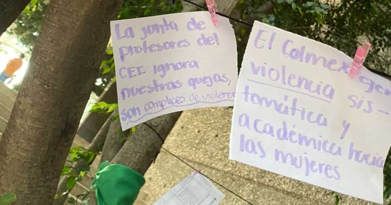 En los tendederos se destapan los nombres de los agresores de las mujeres.