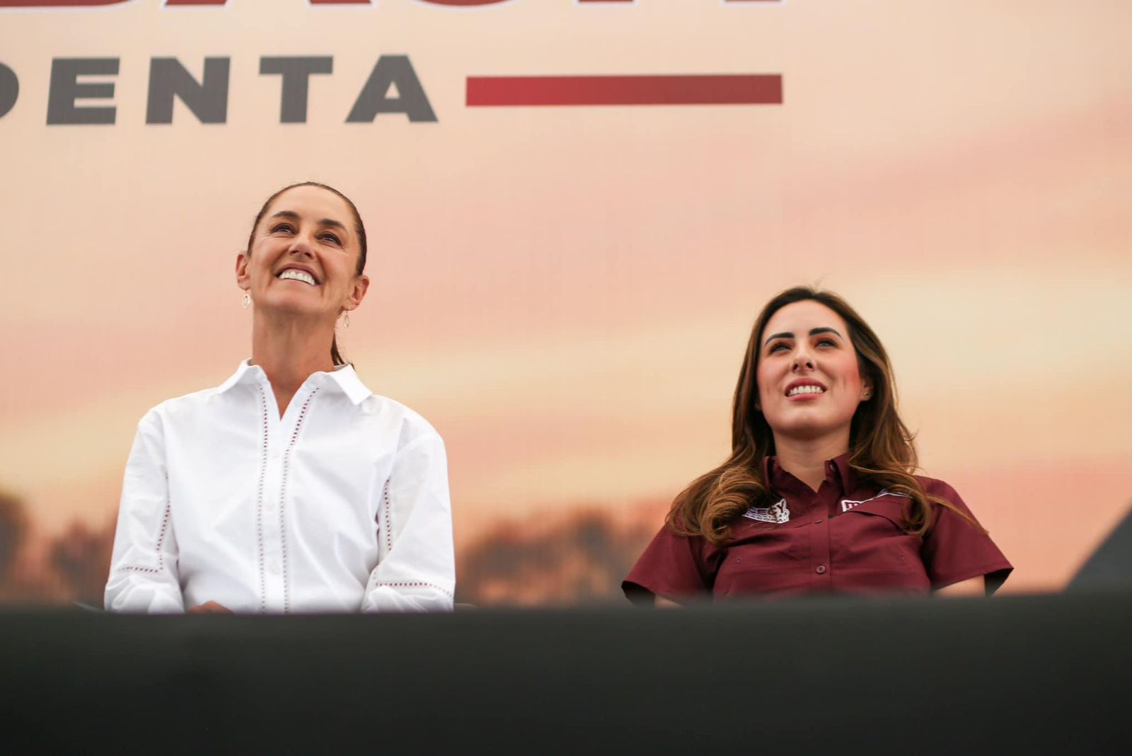 Cecy Guadiana, acompañó a Claudia Sheinbaum en su visita a La Laguna.