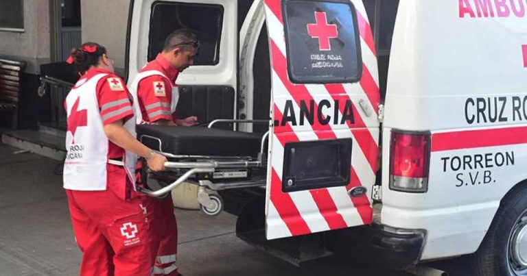 La Cruz Roja atendió a la joven mujer que dio a luz.