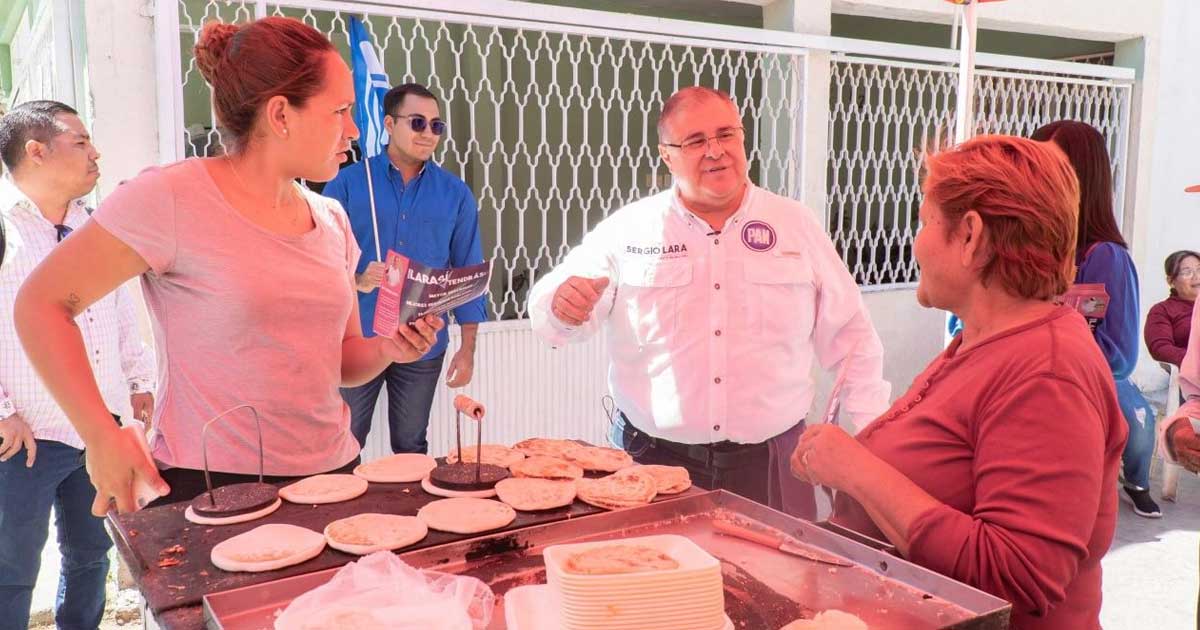 El candidato Sergio Lara asegura que tiene muestras de apoyo de la ciudadanía.