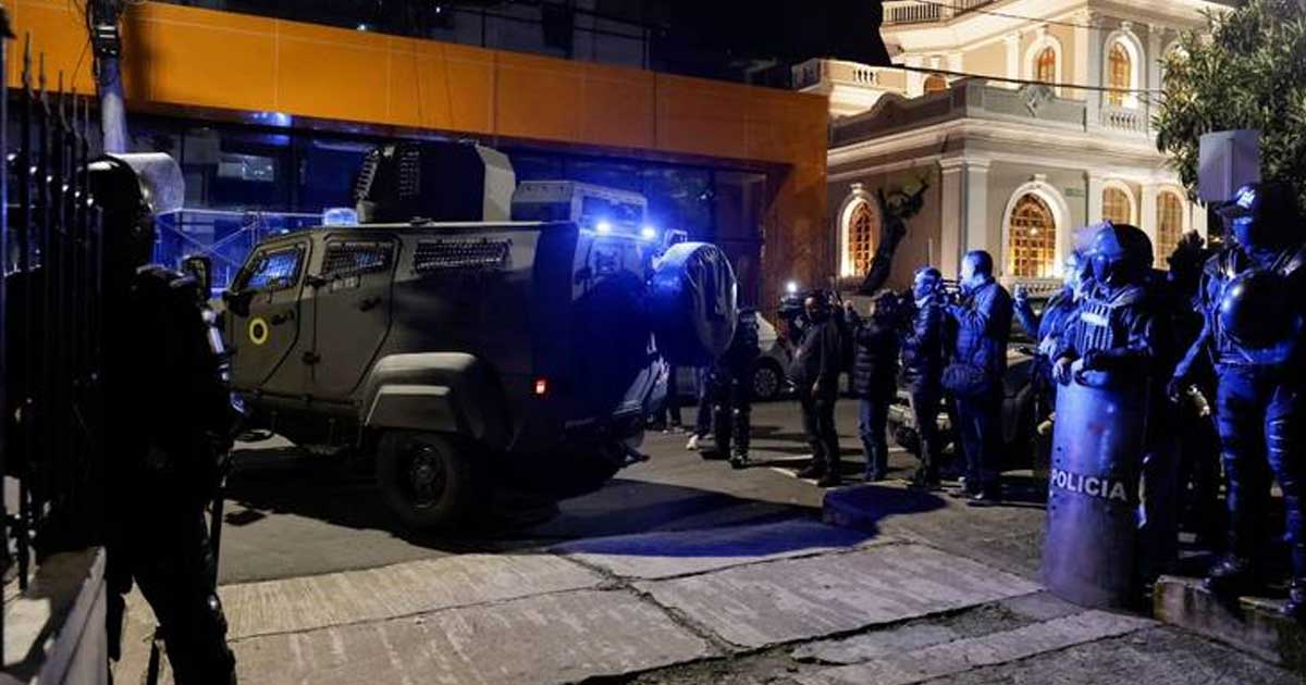 El ex vicepresidente Jorge Glas fue capturado tras una irrupción a la embajada.