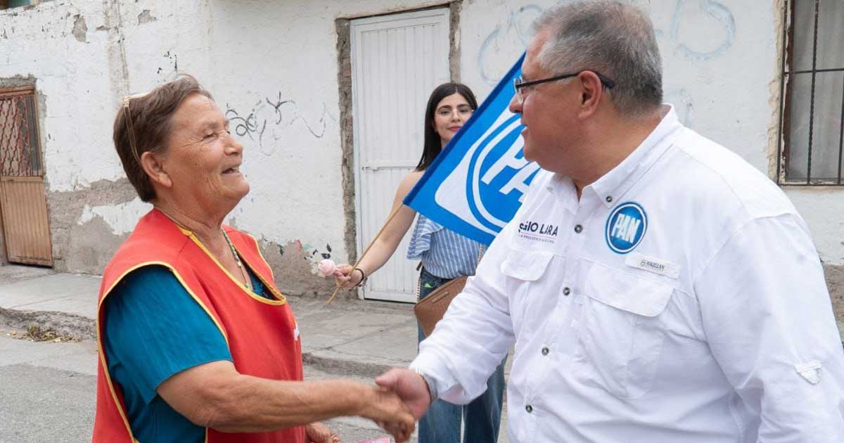 El recorrido de Sergio Lara esta vez fue en la colonia Bocanegra.