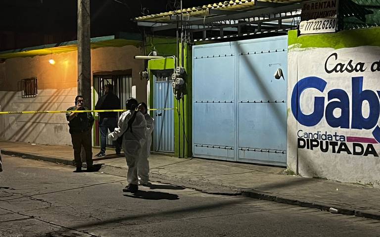 Frente a la casa de campaña fue el asesinato.