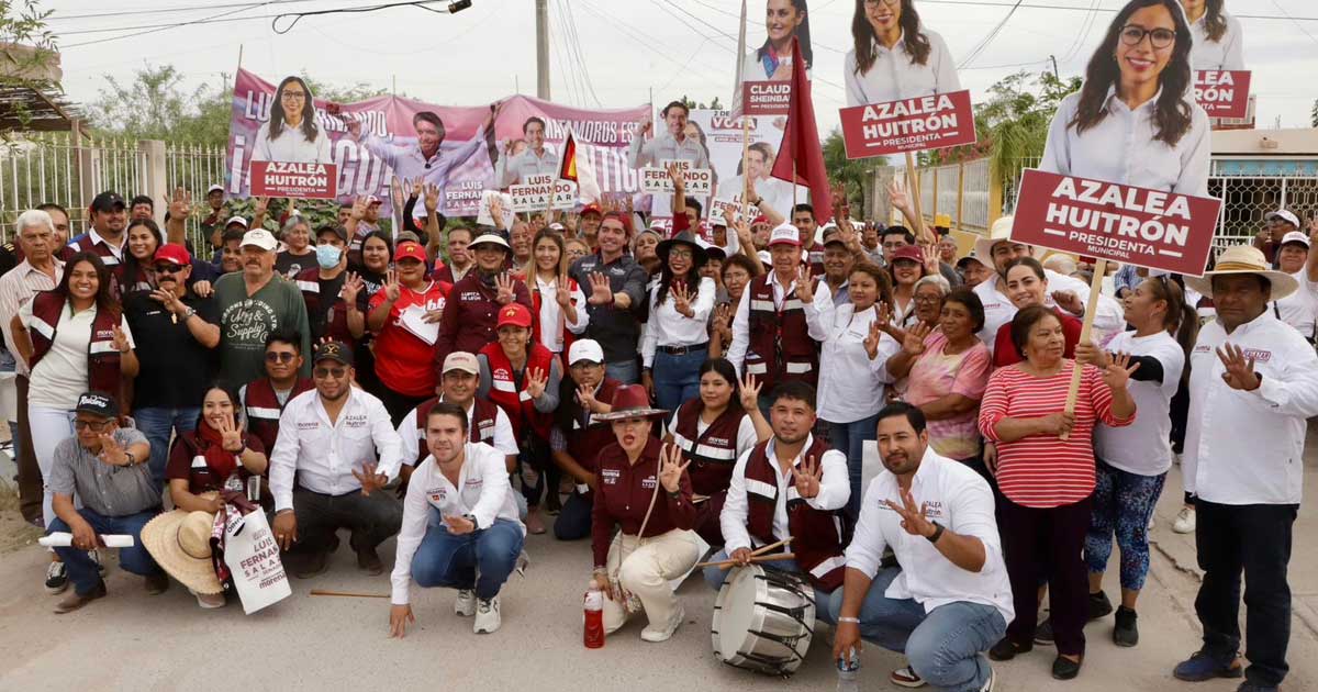 Luis Fernando Salazar participó en un mega volanteo junto a Shamir Fernández, candidato a la alcaldía