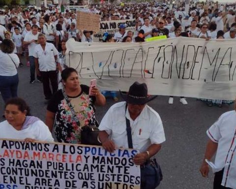 Miles de ciudadanos salieron a las calles a protestar contra la gobernadora Layda Sansores.