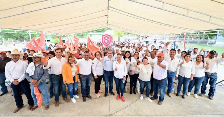 Miguel Riquelme en campaña para el Senado