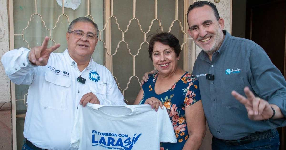 Sergio Lara, candidato del PAN a la alcaldía de Torreón.