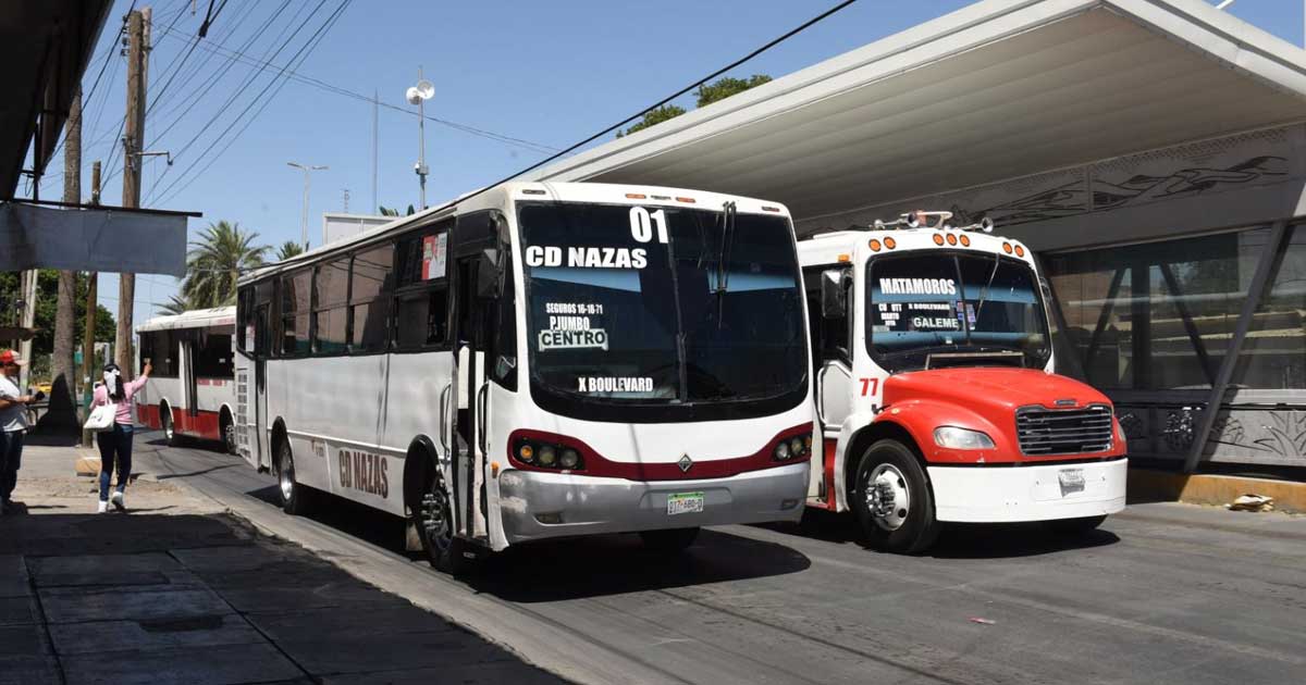 Transporte público en Torreón.