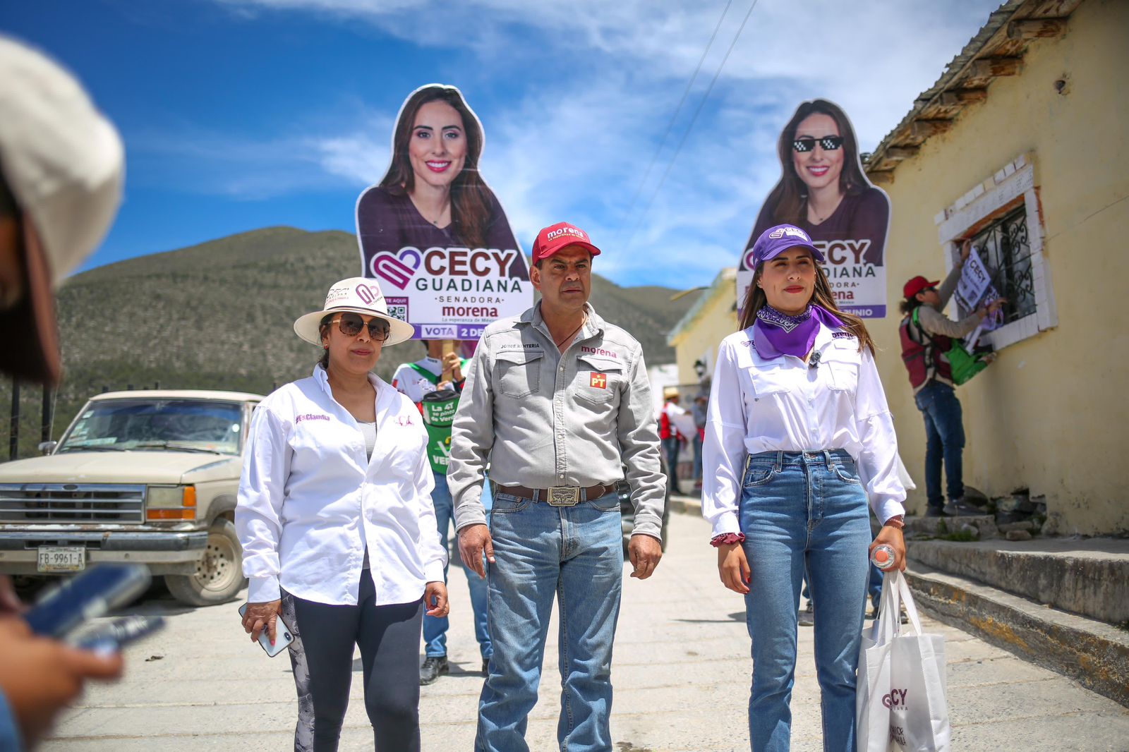 Cecilia Guadiana recorrió Arteaga