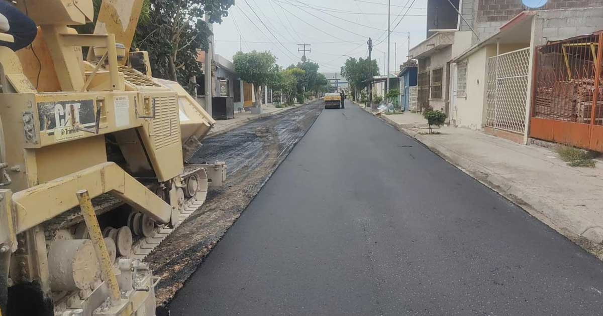 Rehabilitación de calles en Torreón.