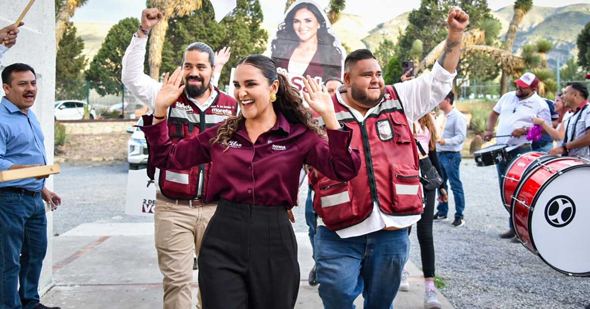 Alejandra Salazar, candidata de Morena a la alcaldía de Saltillo.