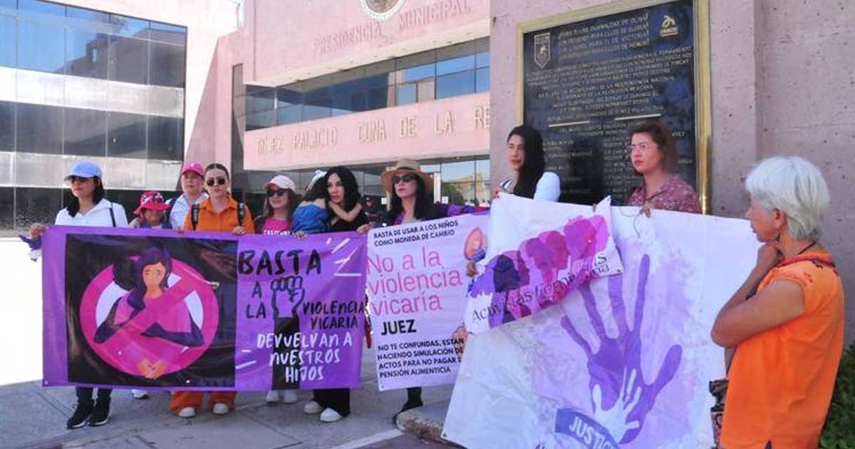 Protesta contra la violencia vicaria