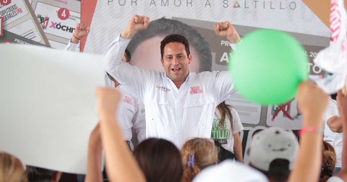 Javier Díaz, candidato a la alcaldía de Saltillo.