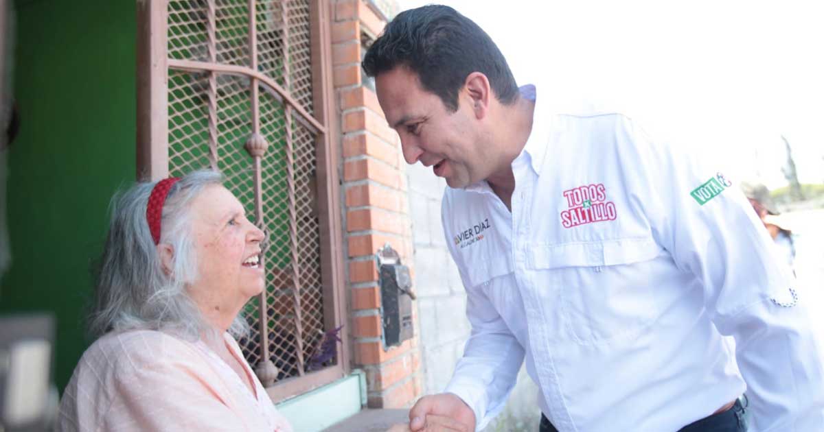 Javier Díaz, candidato a la alcaldía de Saltillo.