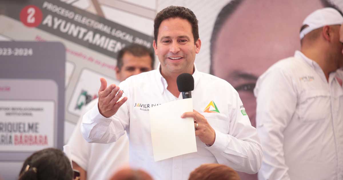 Javier Díaz, candidato a alcalde de Saltillo.