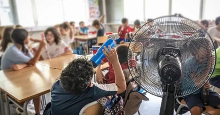 Temporada de calor en escuelas