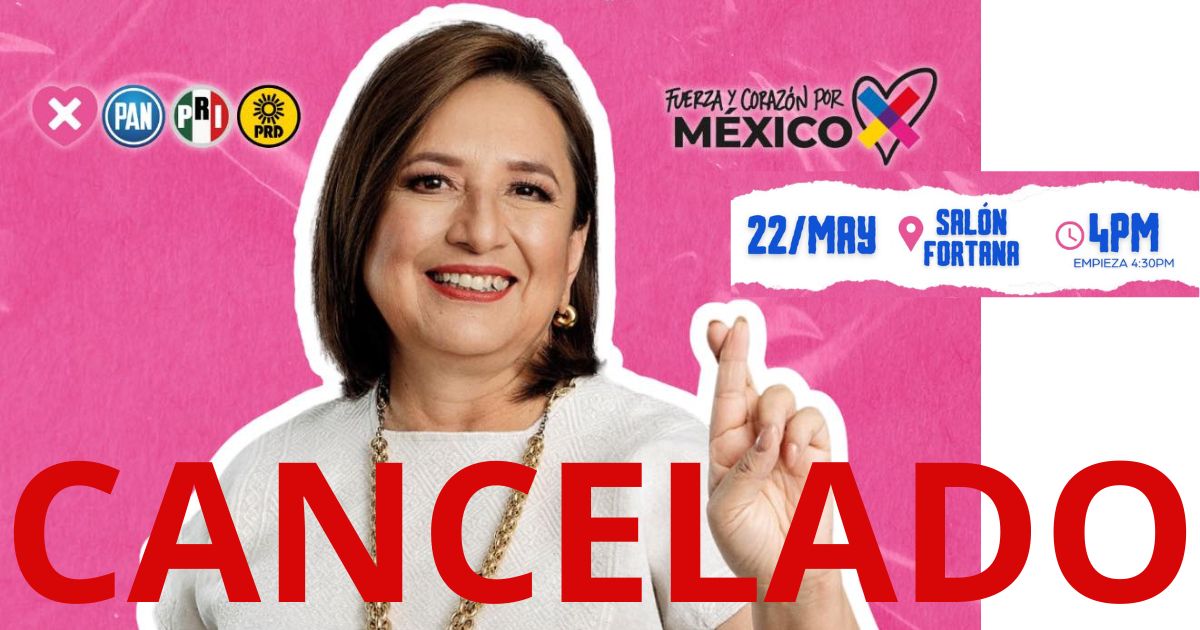 Cancelan evento de Xóchitl Gálvez en Torreón por conflictos de agenda