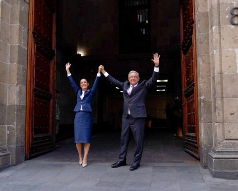 Claudia Sheinbaum y López Obrador