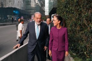 Carlos Slim y Claudia Sheinbaum