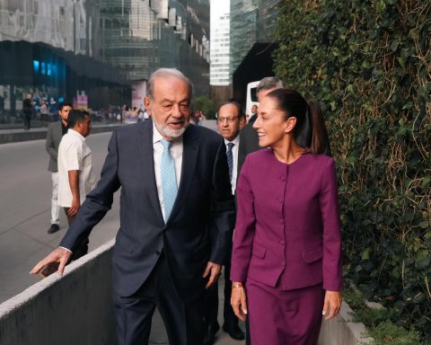 Carlos Slim y Claudia Sheinbaum