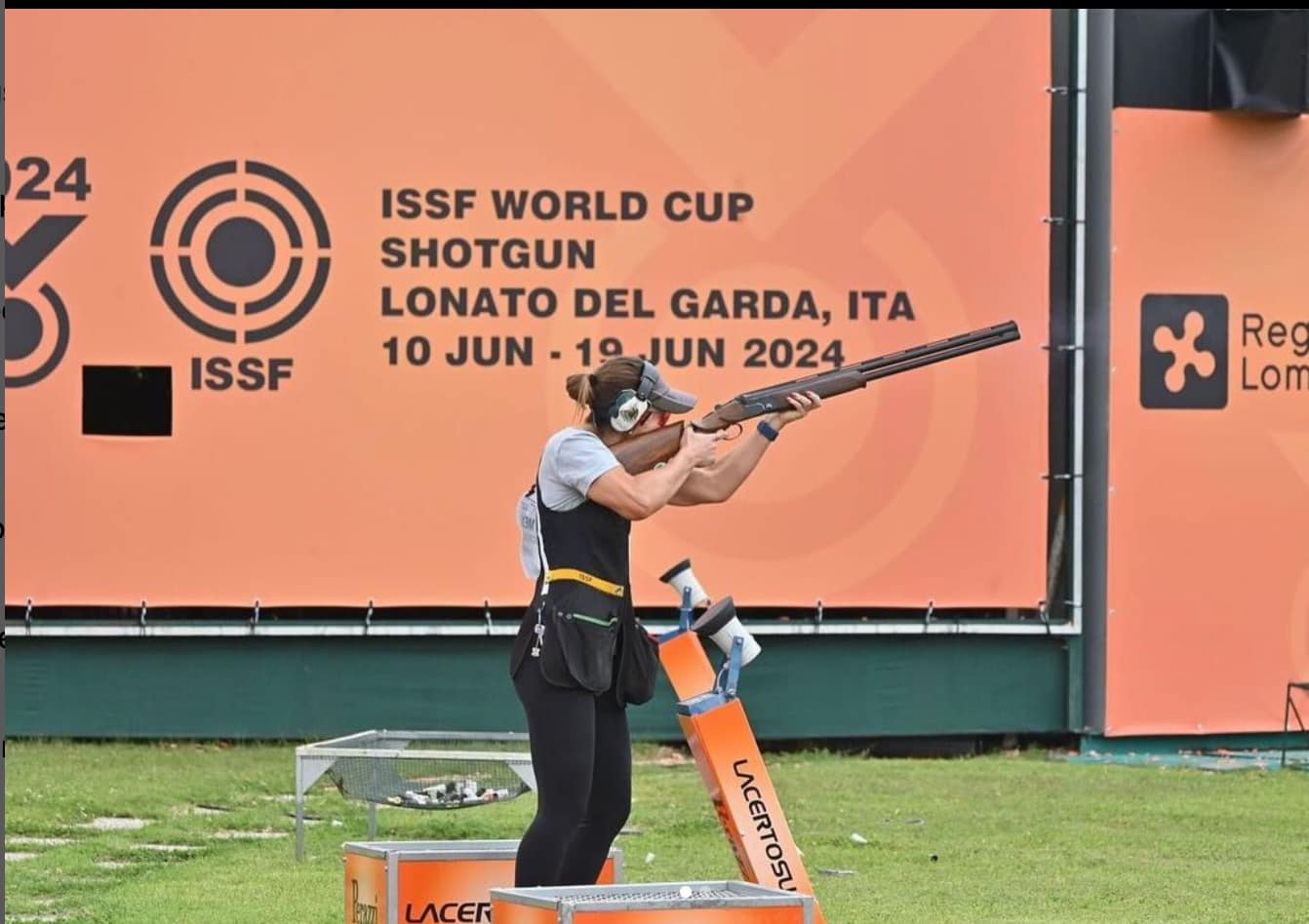 Gabriela Rodríguez en Copa del Mundo de tiro con escopeta