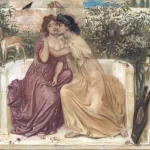 Safo y Erina en un jardín de Mitilene