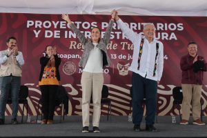 Claudia Sheinbaum y López Obrador