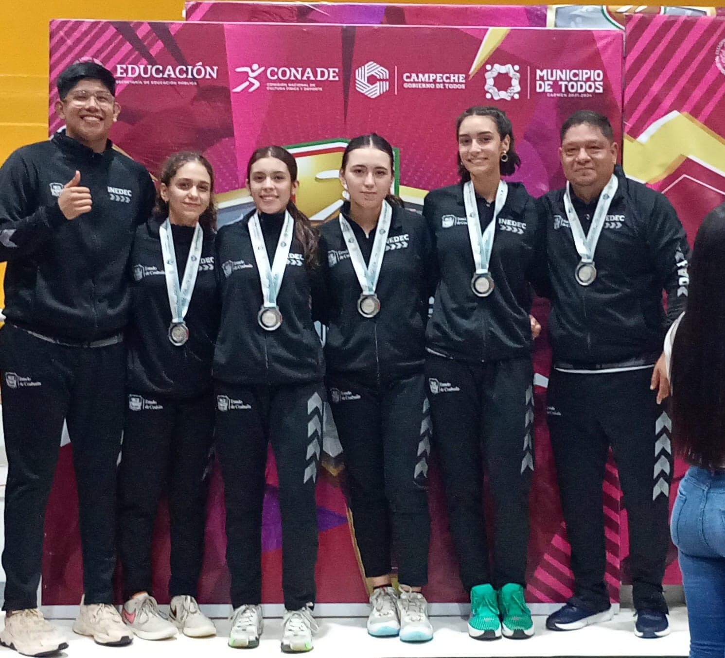 La Selección Coahuila Femenil Mayor de Básquetbol 3x3 se agenció la medalla de plata