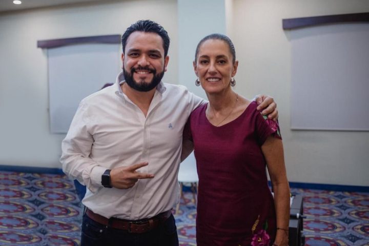 Alberto Hurtado con Claudia Sheinbaum