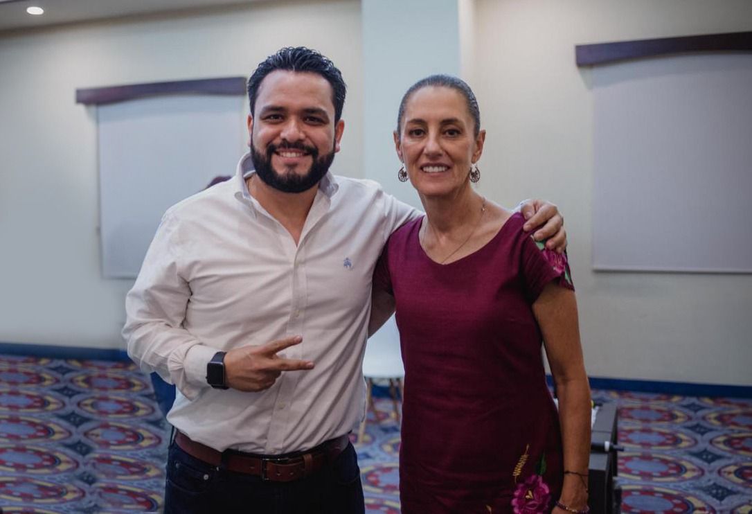 Alberto Hurtado con Claudia Sheinbaum