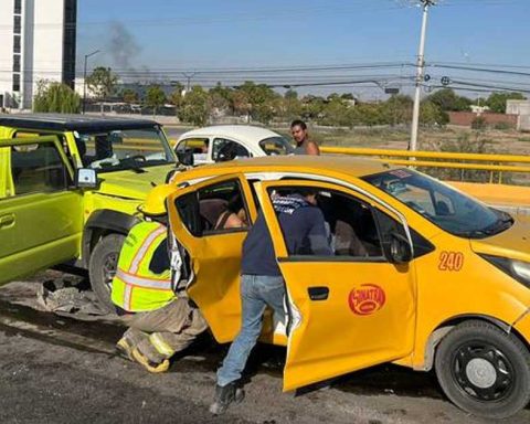 Accidente sobre la carretera Torreón-San Pedro.