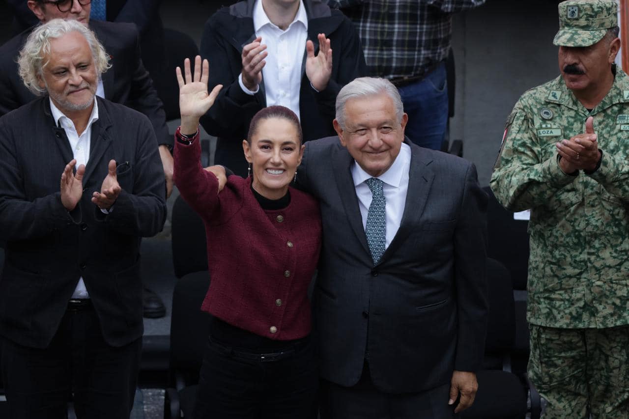 Claudia Sheinbaum con Andrés Manuel López Obrador