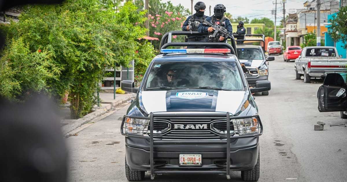 Patrullas d ela Policía Estatal de Coahuila.