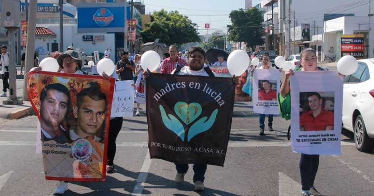 Marcha de Madres Buscadoras en Sinaloa.