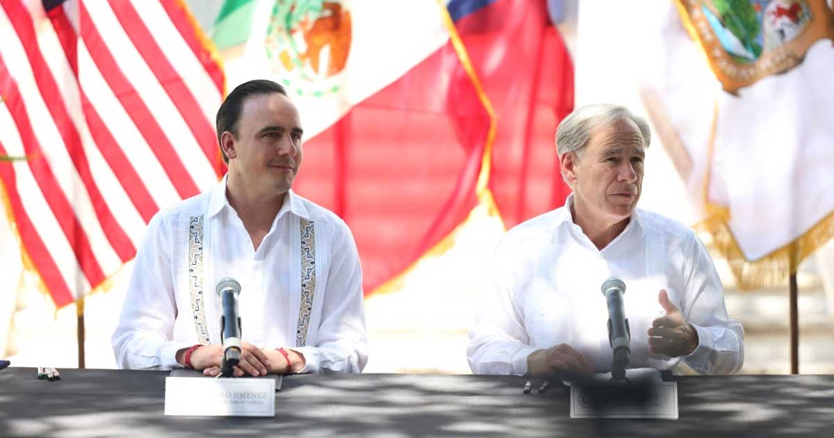 Manolo Jiménez y Greg Abbott