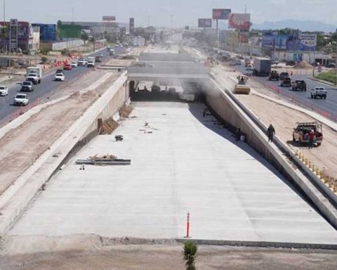 Obra del Giro Independencia en Torreón