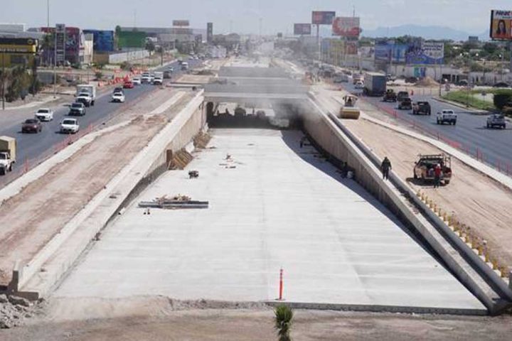 Obra del Giro Independencia en Torreón