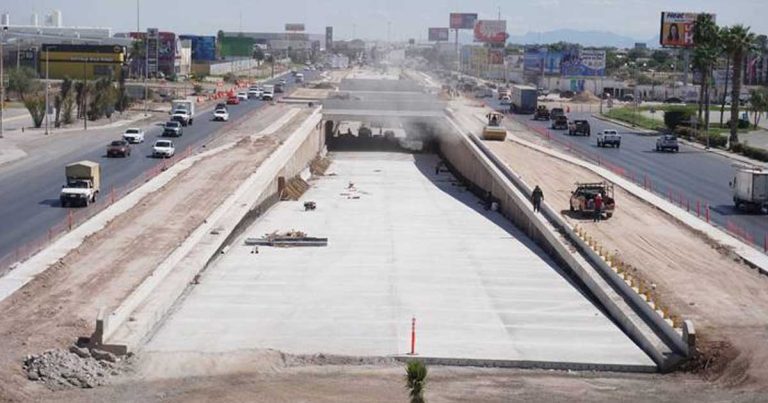 Obra del Giro Independencia en Torreón