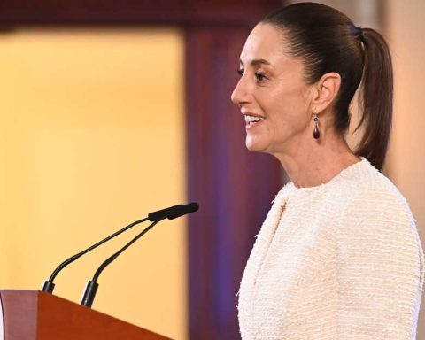 Claudia Sheinbaum, presidenta de México, en conferencia de prensa.