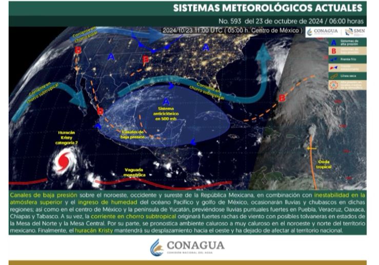 Alertan por fuertes lluvias