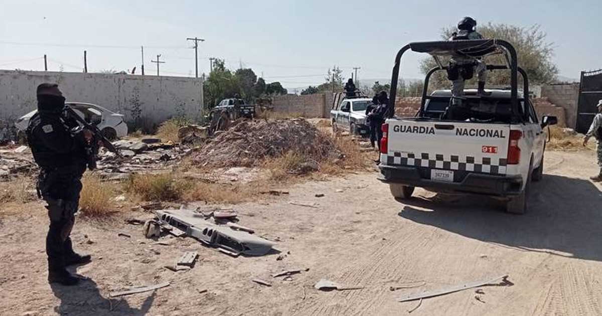 Las autoridades llegaron hasta el ejido donde estaba la bodega