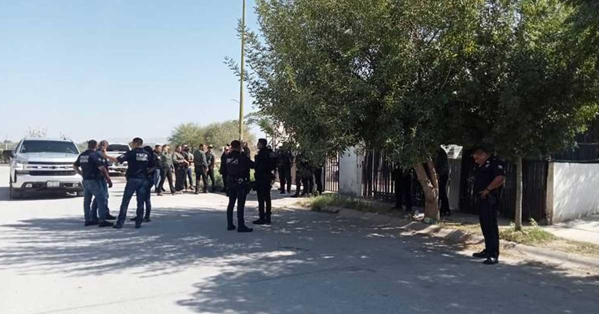 Policías llegaron al fraccionamiento Lagos de Torreón