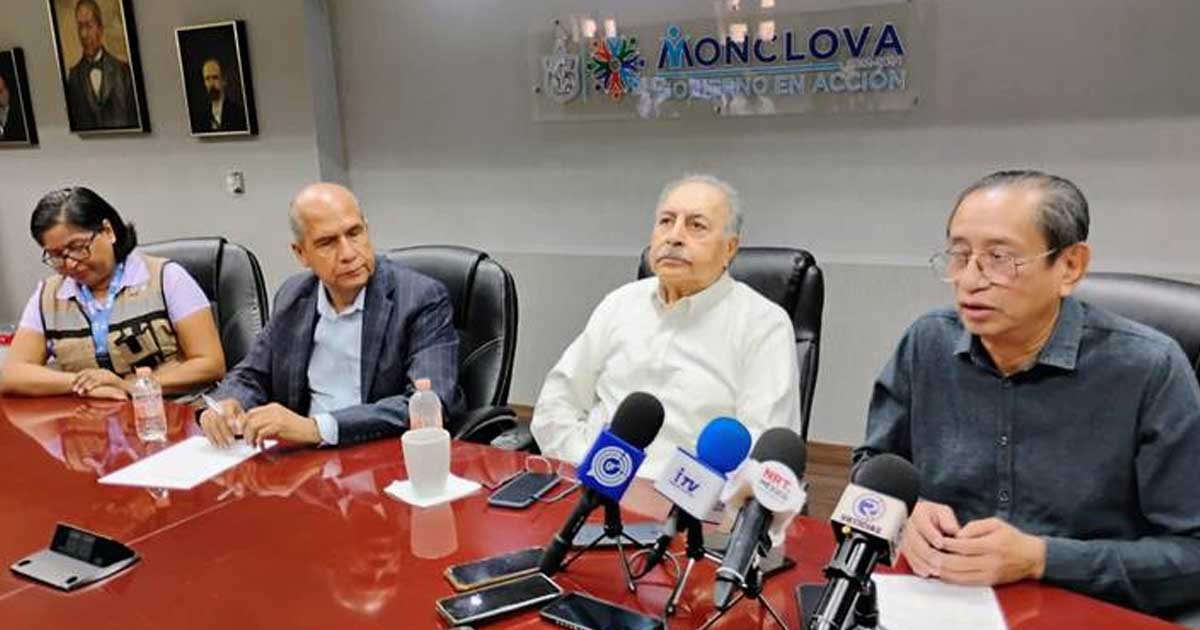 Rueda de prensa de las autoridades de Monclova