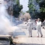 Fumigan contra el dengue