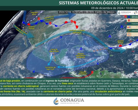 Ingresará Frente Frío