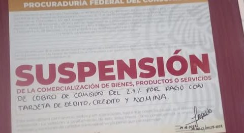 Suspensión sellos Profeco