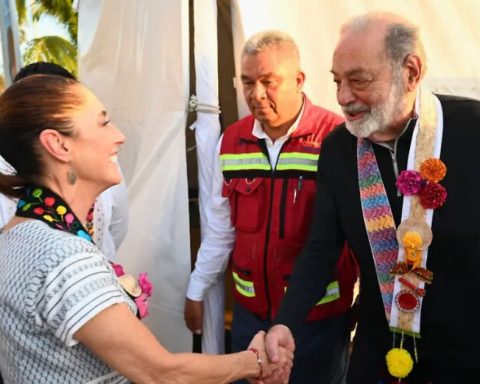 Claudia Sheinbaum y Carlos Slim