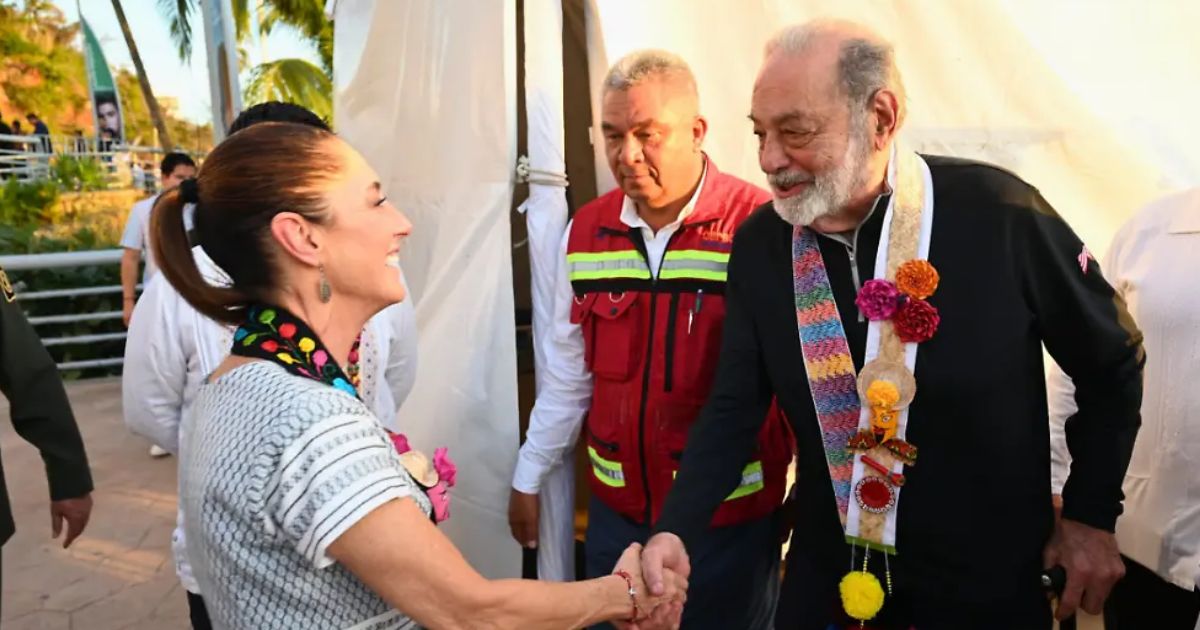 Claudia Sheinbaum y Carlos Slim